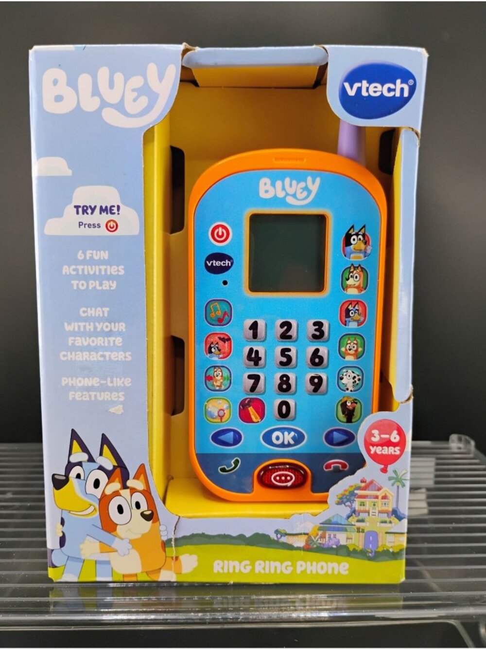 Bluey VTech Ring Ring Phone 3-6 Years Interactive Play Toy